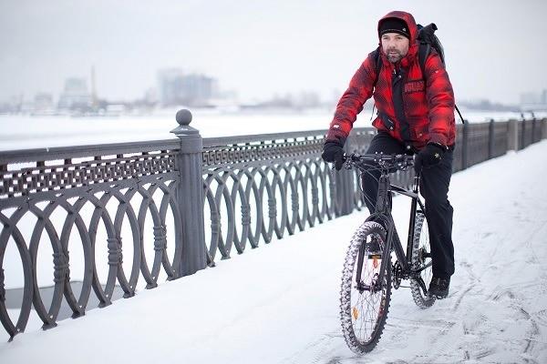 téli kerékpározás