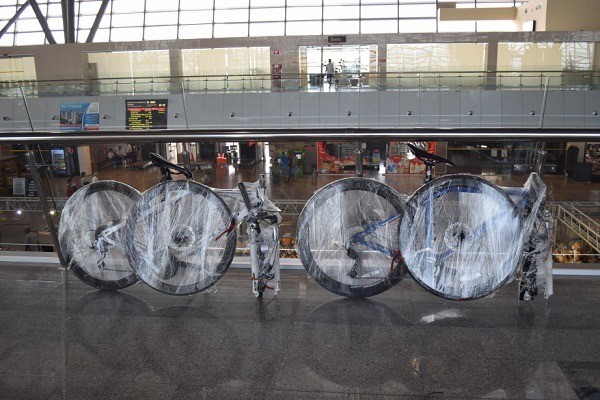 a kerékpár becsomagolása a vonaton való szállításhoz