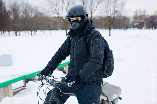 kerékpáros téli öltözék
